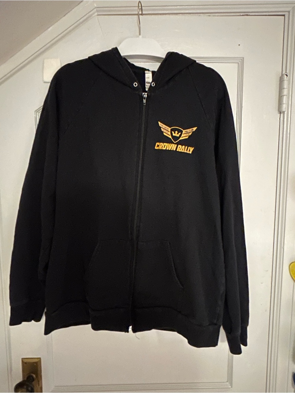 Men’s Crown Rally Black Zip-Up Hoodie